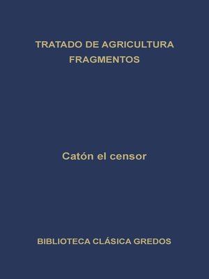 cover image of Tratado de agricultura. Fragmentos.